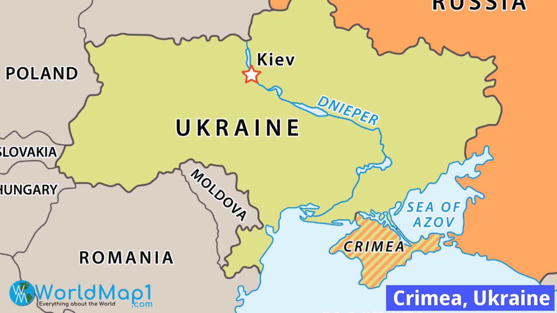 Kırım Ukrayna Haritası